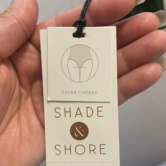 Shade & Shore Green One Piece Swimsuit with Plunging V-Neck Size Large NWT - Picture 5 of 8